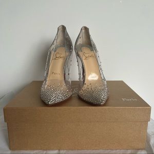 SOLD! Christian Louboutin Degrastrass PVC 100 37.5